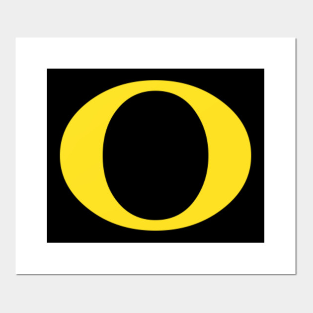 O Letter Cool Fan State Oregon Men Women Football Basketball Yellow Fan Clothes Posters And Art Prints Teepublic