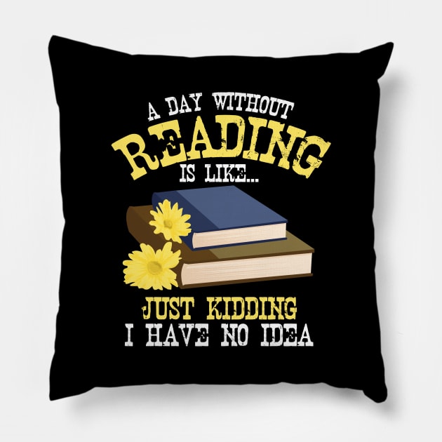 Book Lover Pillow by Shiva121