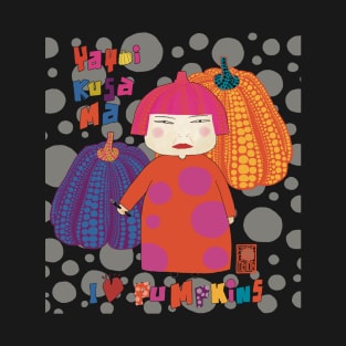 Yayoi Kusama inspired, I love pumpkins T-Shirt