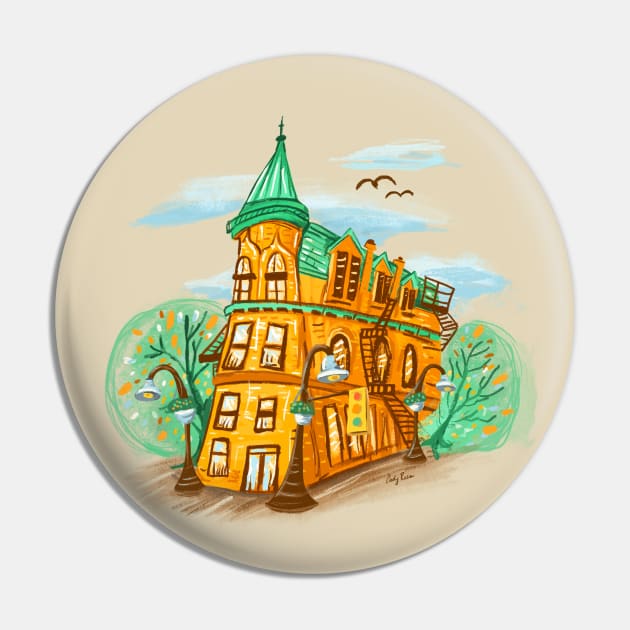 Gooderham Building - Flat Iron Toronto Pin by cindyrosestudio