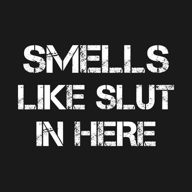 Smells Like Slut In Here funny, gift idea, funny saying by Rubystor