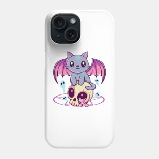 Skull Cat Kawaii Phone Case