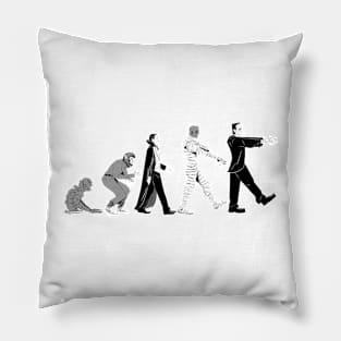 The Evolution Of Monsters Pillow