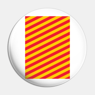 Liverpool Red and Yellow  Angled Stripes Pin