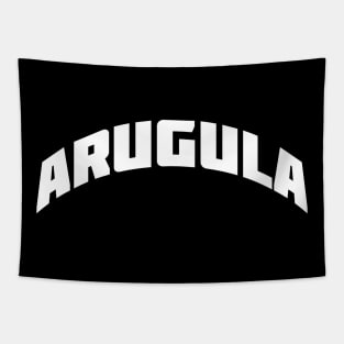 ARUGULA - white text Tapestry