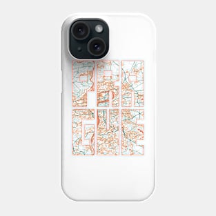 Prague, Czech Republic City Map Typography - Bohemian Phone Case