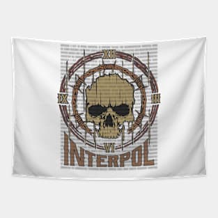 Interpol Vintage Skull Tapestry