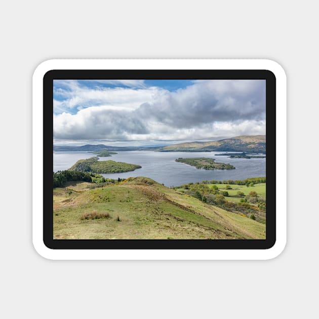 Loch Lomond from Conic Hill Descent Magnet by Reg-K-Atkinson