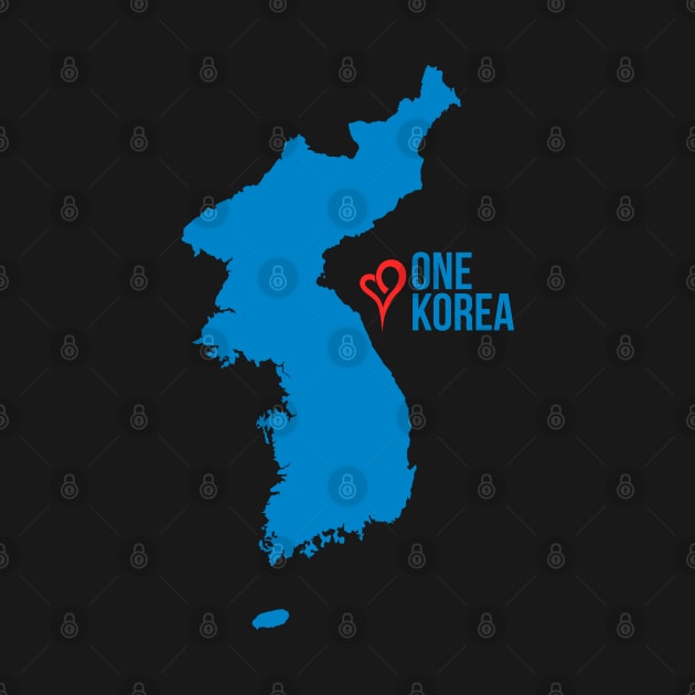 One Korea Love Unification Flag by Flippin' Sweet Gear