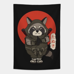 Ninja Tanuki Tapestry