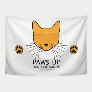 Paws Up (Orange Tabby) Tapestry