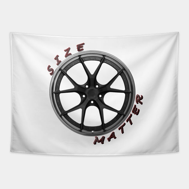 Size Matter, Wheel Type 1 Tapestry by CarEnthusast