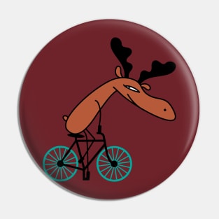 Bicycle moose (b) Pin