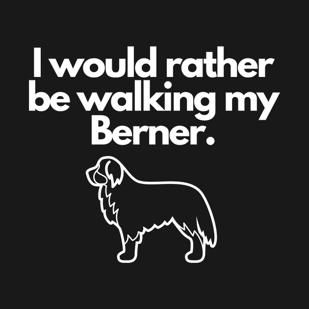 Walking My Berner by greygoodz