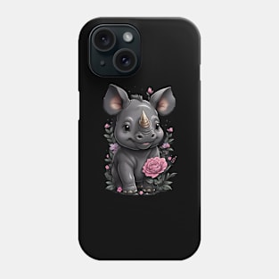 Kawaii Rhino Phone Case