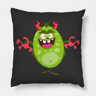 Green monster Pillow