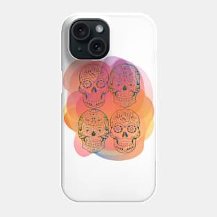 Colorful Day of the Dead Skulls Phone Case