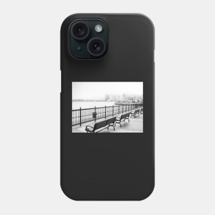 Chicago Navy Pier in Black and White Phone Case