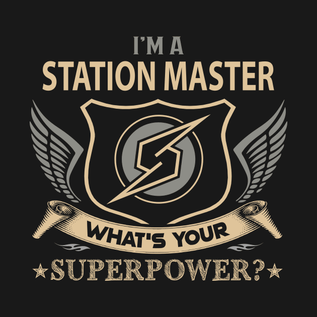 Station Master T Shirt - Superpower Gift Item Tee by Cosimiaart