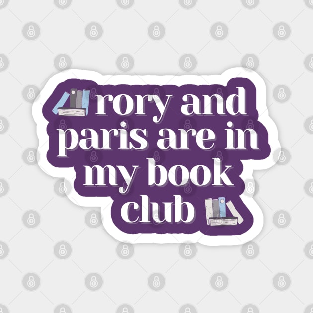 Rory and Paris Book Club with Books Magnet by Gilmore Book Club