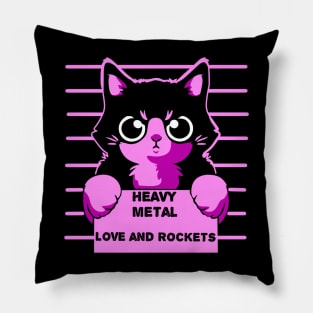 Love and rockets cats Pillow