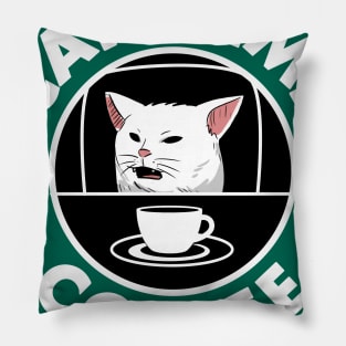 Cat Coffee Pillow