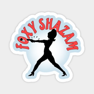 Agent Foxy Shazam Silhouette Magnet