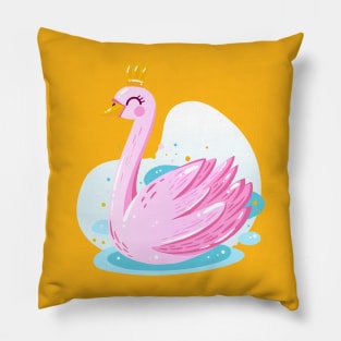 Swan Princess Queen Pillow