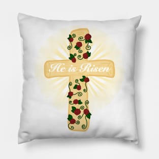 He is Risen (Large Print) Pillow