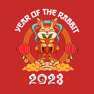 Yin Yan Dabbing Rabbit Chinese New Year 2023 Men Women Kid T-Shirt