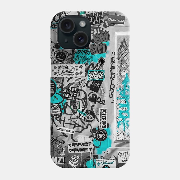 Tag Style Graffiti Sticker NYC Phone Case by eleonoraingrid