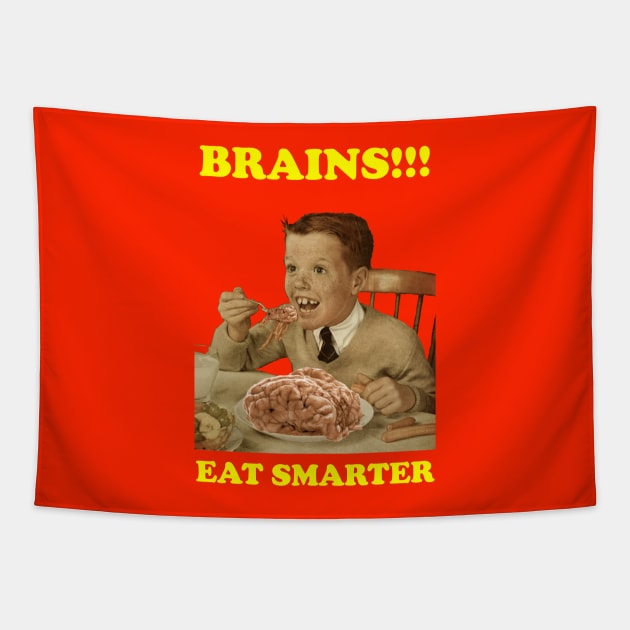 Brains. Eat smarter. Tapestry by The Curious Cabinet