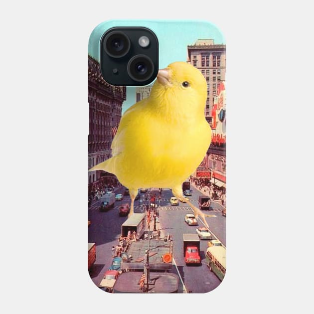 Canary in the City Phone Case by MsGonzalez