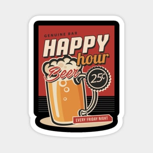 Retro Beer Magnet