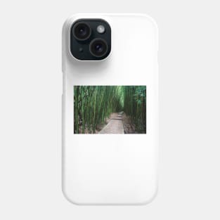 Boardwalk Through Bamboo Pipiwai Trail Hakeakala National Park Kipahulu Phone Case