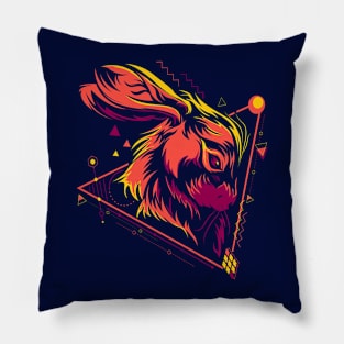 Geometric Rabbit Pillow