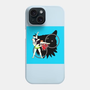 Dance Couple and Black Cat Phone Case