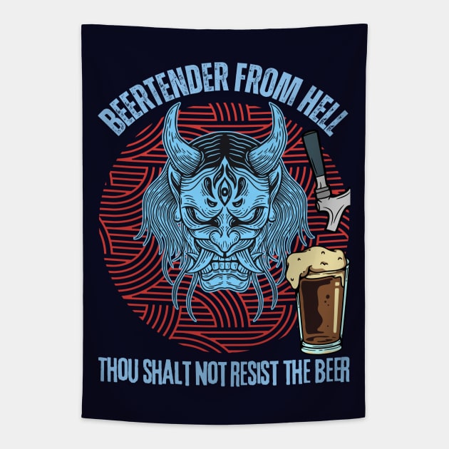 Beertender From Hell Tapestry by SEIKA by FP