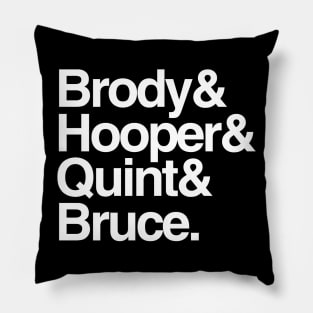 Jaws - Brody and Hooper and Quint and Bruce Pillow