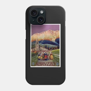 Reprint of Vintage Travel Poster to Abruzzo/Abrvzzo, Italy Phone Case