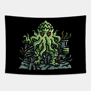 Ruler of the Abyss: Cthulhu on the Throne Tapestry