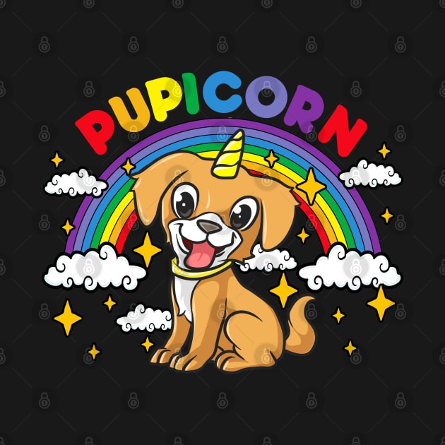 Gay Pride Rainbow Pupicorn Funny Puppy Unicorn Gift by creative