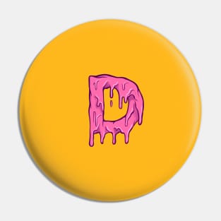 D Letters Pink Melted Pin