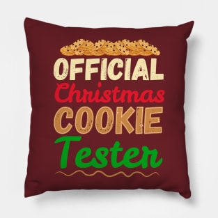 Official Christmas Cookie Tester Pillow