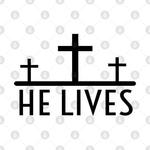 Because He Lives Jesus  Religious Christian by Happy - Design