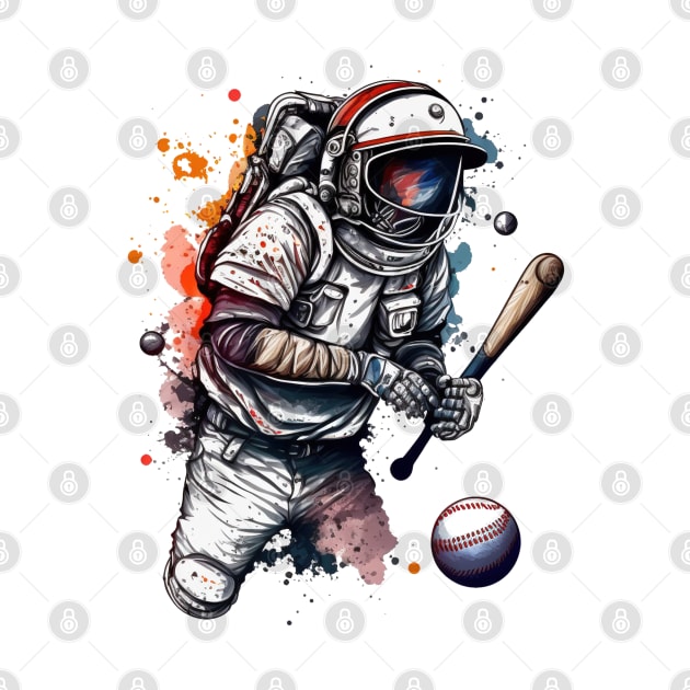 Baseball Astronaut #3 by Chromatic Fusion Studio