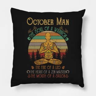 Yoga October Man Pillow