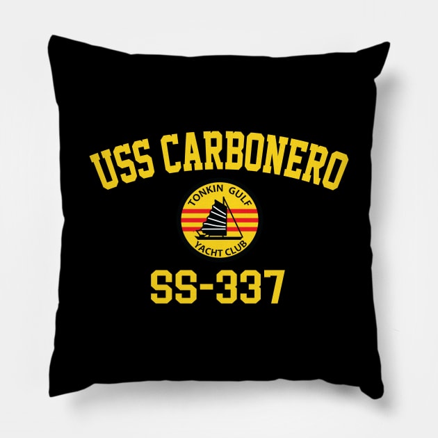 USS Carbonero SS-337 Pillow by Tonkin Gulf Yacht Club