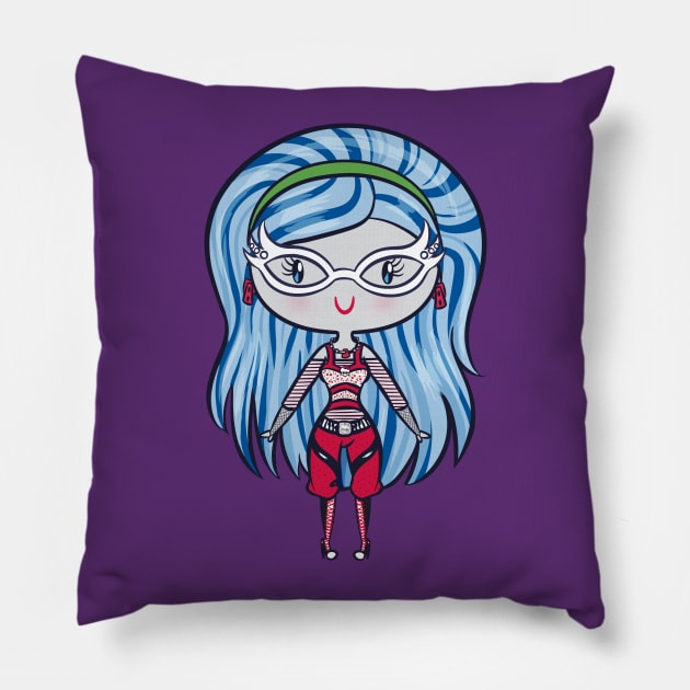 Ghoul Girl: Lil' CutiEs Pillow by Ellador