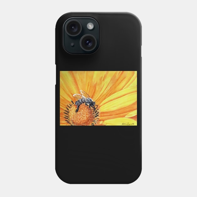 Bee Sunny Phone Case by KatareyDesigns